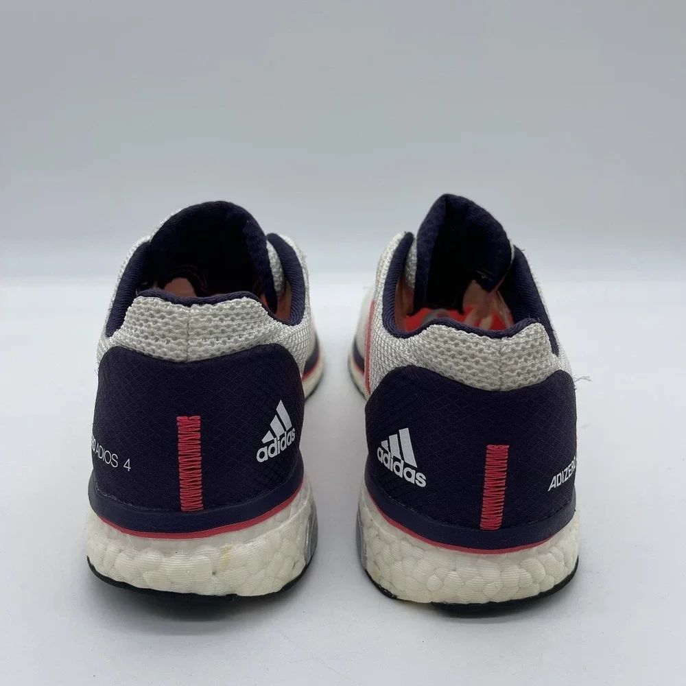 Adidas AdiZero Adios 4 Boost Women's Size 10 Running Shoes B37375 White Sneaker